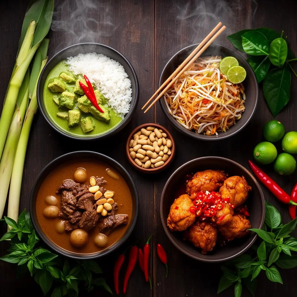 A Tippy's Thai taster box of frozen Thai ready meals, ready for nationwide delivery